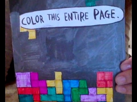 Color this entire page: Wreck this journal