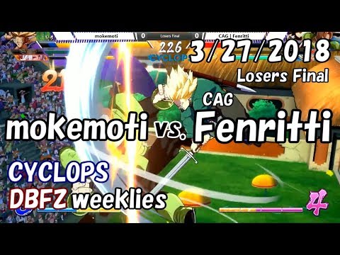CYCLOPS DBFZ weeklies LF mokemoti vs. CAG|Fenritti 3/27/2018