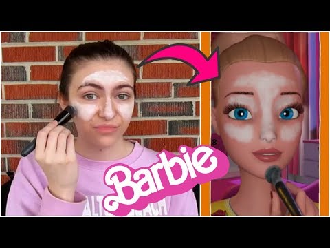 I Tried Following A Barbie Vlogs Makeup Tutorial