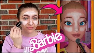I Tried Following A Barbie Vlogs Makeup Tutorial