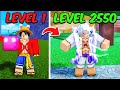 Noob To MAX LEVEL As GEAR 5 LUFFY In Blox Fruits FULL MOVIE