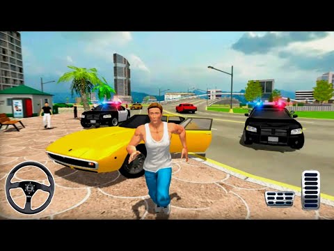 US Police Car and Public Transport Bus Driving in Open World  Android IOS Gameplay 4K Video #1065