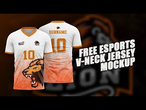FREE V-NECK SHIRT MOCKUP DESIGN (FREE TSHIRT MOCKUP PSD)