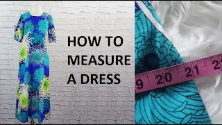 How To Measure A Dress For Poshmark & Ebay Listings