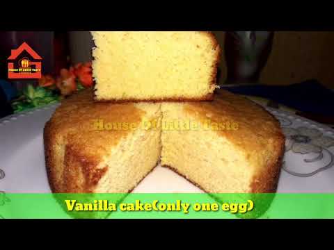 vanilla cake||only one egg cake recipe