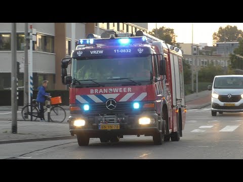 PRIO 1 TS 11-5032 en TS 11-0832 Brand Gebouw aan de Overlanderstraat in Purmerend
