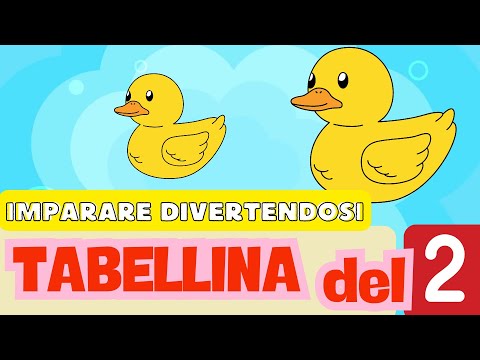Canzoni educative 🎶Tabellina del 2 per bambini 🎤 Imparare divertendosi 🎶