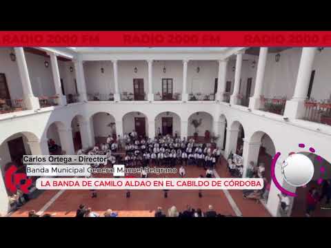 Carlos Ortega - Director de la Banda Municipal de Camilo Aldao - Actuación en Cabildo de Córdoba