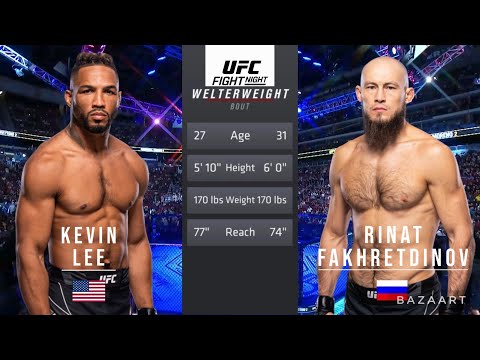 Kevin Lee vs Rinat Fakhretdinov full fight