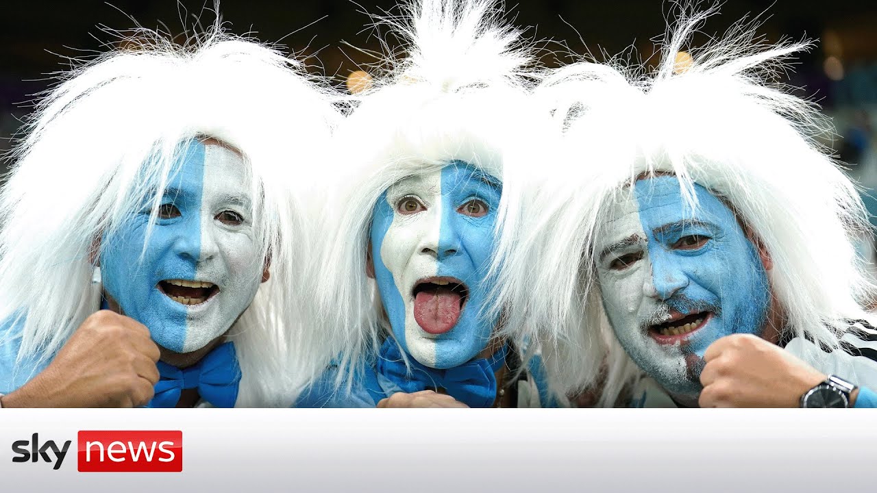 Argentina and Croatia fans watch World Cup semi-final