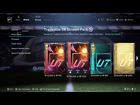 TRADEABLE SB SCREAM PACK  - FC 26 ULTIMATE TEAM STORE PACKS (FC 26: PART 140)