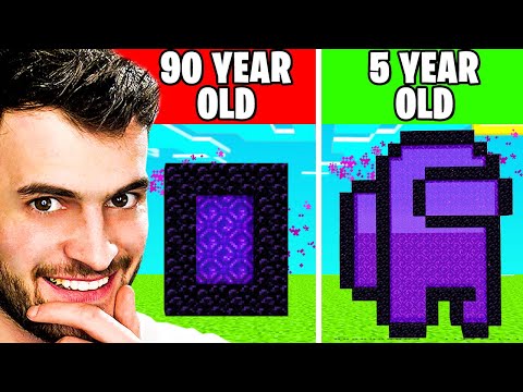 SB737 Reacts - MINECRAFT at DIFFERENT AGES!