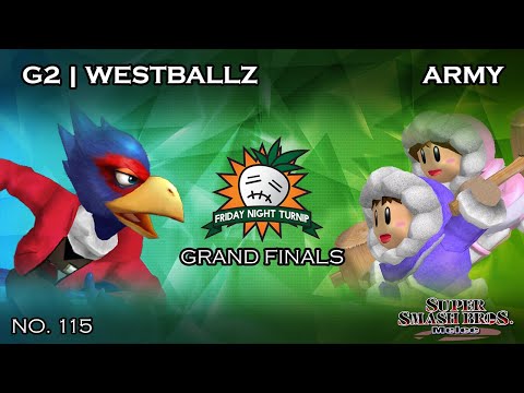 FNT #115 - G2 | Westballz (Falco) VS ARMY (Ice Climbers) - SSBM - Grand Finals