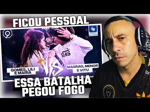 ZEN REAGE -(LEI DO EX?) GOMES, LILI E MARIA X MAGRÃO, MENOR E VITU | PRIMEIRA FASE | BDA 9 ANOS