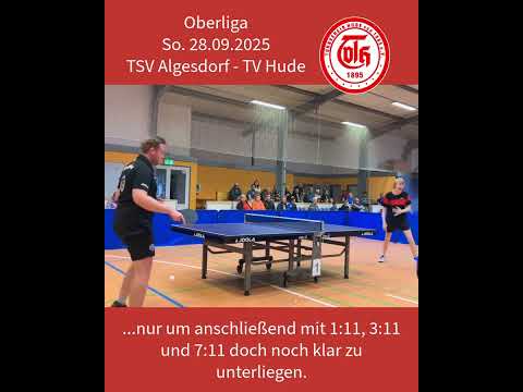 TT-Oberliga: TSV Algesdorf - TV Hude (Highlights von 28.9.25)