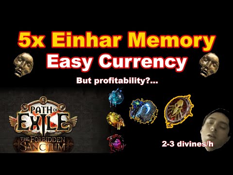 [POE 3.20] Einhar's Harvest Memories For Easy Lifeforces | Project Harvest | Easy Currency Strategy