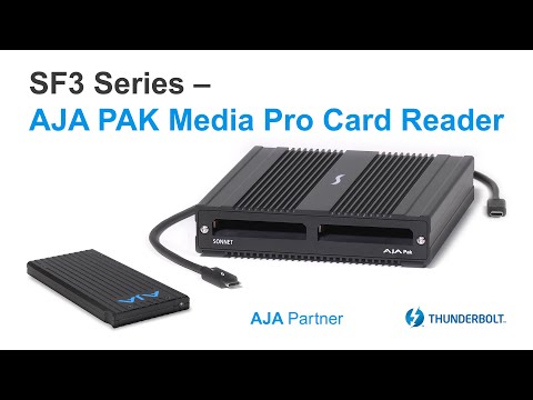Sonnet SF3 Series AJA PAK Media Pro Card Reader