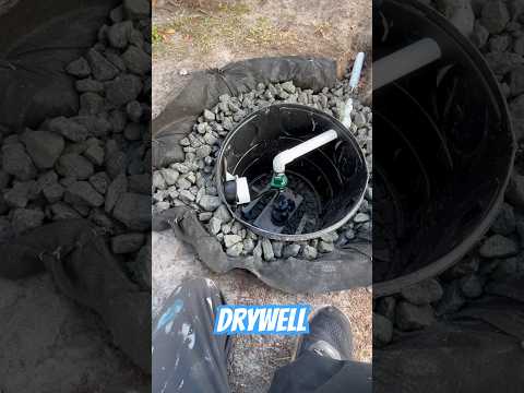 Drywell With Backup Sump Pump System - Yard Drainage - Downspout Drains