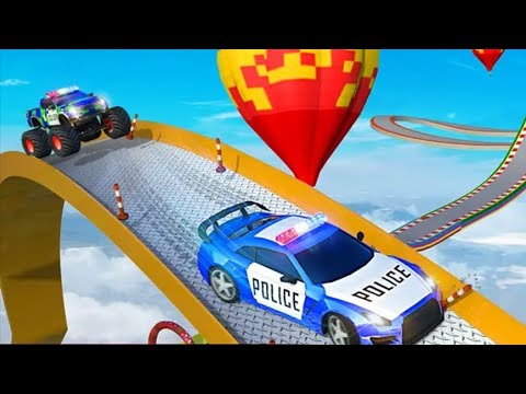 Police Ramp Car Stunts GT Racing Car Stunts Game #1 - Impossible Tracks  Driver - Android Gameplay