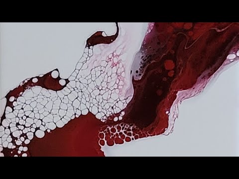 (209) ACRYLIC POURING - Wine Inspired DUTCH POUR Variation - CABERNET, Perhaps?