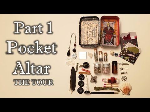 Part 1, "The Tour"  How to make an Altoids Tin pocket Travel Altar, 🔮🪄🌿🧹Pagan Crafting, Witchcraft