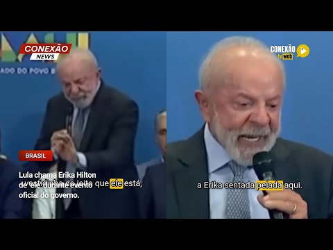 Vídeo: Lula chama Erika Hilton de ‘ele’ durante evento oficial do governo.