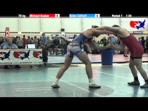 Michael Hooker vs. Dylan Cottrell at 2013 ASICS University Nationals - FS