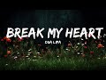 1HOUR Dua Lipa Break My Heart Lyrics The World Of Music
