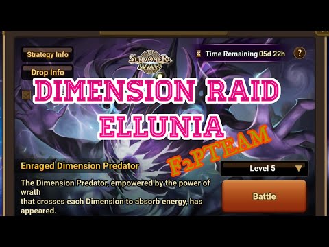 DIMENSION RAID ELLUNIA with F2PTEAM [Summoners War : Sky Arena]