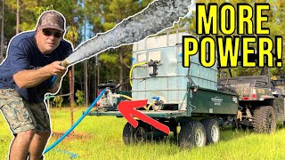 We Made Our OFF-GRID Water Cart 5X More POWERFUL!