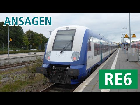 [DB Regio Schleswig-Holstein] Ansagen des RE6 Westerland (Sylt) - Hamburg-Altona