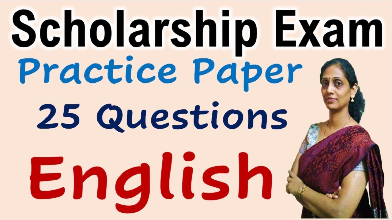 Watch video Scholarship Exam 2022 Practice Paper English Subject 25 Questions | Model Question Paper Set std 5 8 Now Scholarship Exam 2022 Practice Paper English Subject 25 Questions | Model Question Paper Set std 5 8