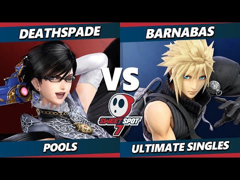 Sweet Spot 7 - Deathspade (Bayonetta) Vs. Barnabas (Cloud) SSBU Ultimate Tournament