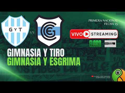EN VIVO | GIMNASIA Y TIRO  VS GIMNASIA Y ESGRIMA DE JUJUY | PRIMERA NACIONAL