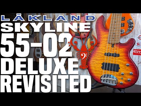 Lakland Skyline 55-02 Deluxe 5-String Bass - Satin Honey Burst Finish (180501191) Bild 9