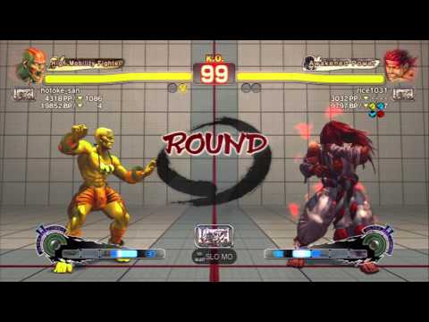 Best Of USF4 Online - 06 (PS3) hotoke_san (Dhalsim) vs rice1031 (Evil Ryu)