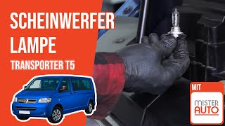 Youtube thumbnail of video "Wie Transporter T5 Scheinwerfer Lampe wechseln 💡"