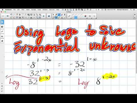 Using Logs to Solve Exponential Unknowns Grade 12 Advanced Functions Lesson 5 2 1 25 16