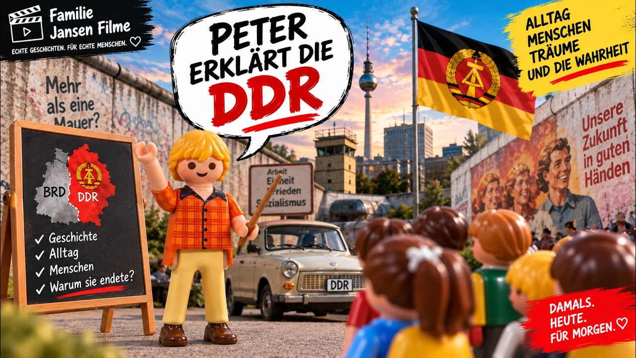 Playmobil Film "Peter erklärt die DDR" Familie Jansen / Kinderfilm / Kinderserie