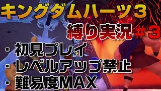 【KH3縛り実況】レベルアップ禁止難易度MAX　#３ 【ネタバレ注意】