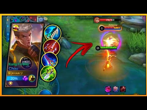 Solo offlaner chou full Damage Build! MLBB |Ryan Gaming
