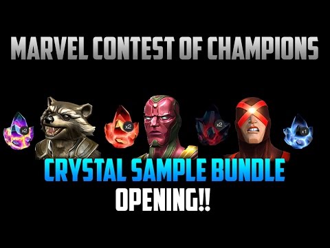 Marvel: Contest Of Champions - CRYSTAL SAMPLE BUNDLE OPENING!!