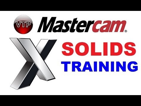MASTERCAM X1-X7 SOLIDS Tutorial in HD - 1.3 Levels, And Extrude Feature - vtpros.net