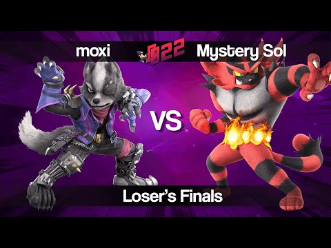 Beak Bonk 2022 - moxi (Wolf) VS Mystery Sol (Incineroar) Smash Ultimate Losers Finals