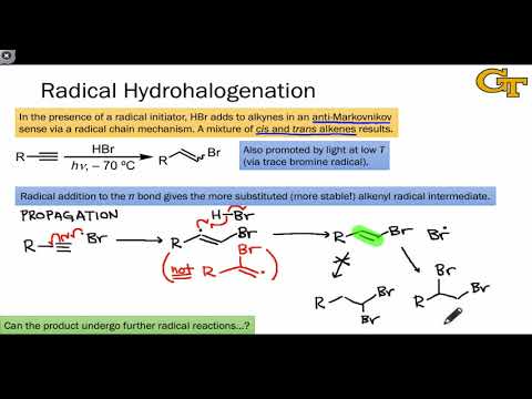 28.01 Radical Hydrohalogenation of Alkynes