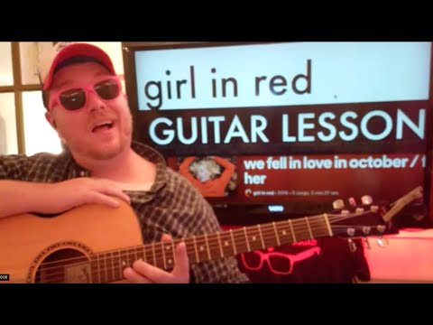 How To Play we fell in love in October - girl in red Guitar tutorial (Beginner lesson!)
