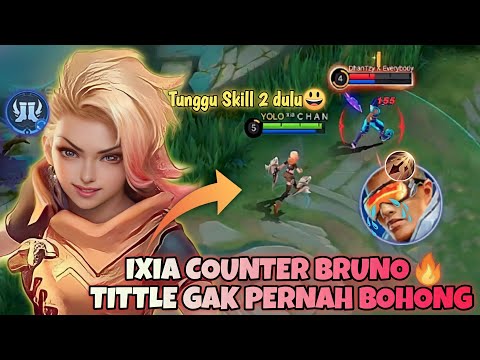 99% Player Tidak Tau Ixia Adalah Counter Bruno,Auto Menang Laning | Ixia Best Build 2023 | Ixia Mlbb