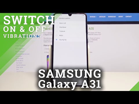 How to Personalize Vibrations in Samsung Galaxy A31 - Set Up Vibration Pattern