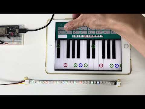 Connect ESP32 and iOS app with BLE MIDI.
