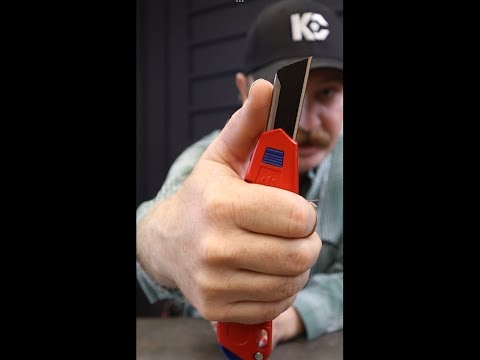 Laužomas peilis su stabilizatoriumi KNIPEX CutiX video